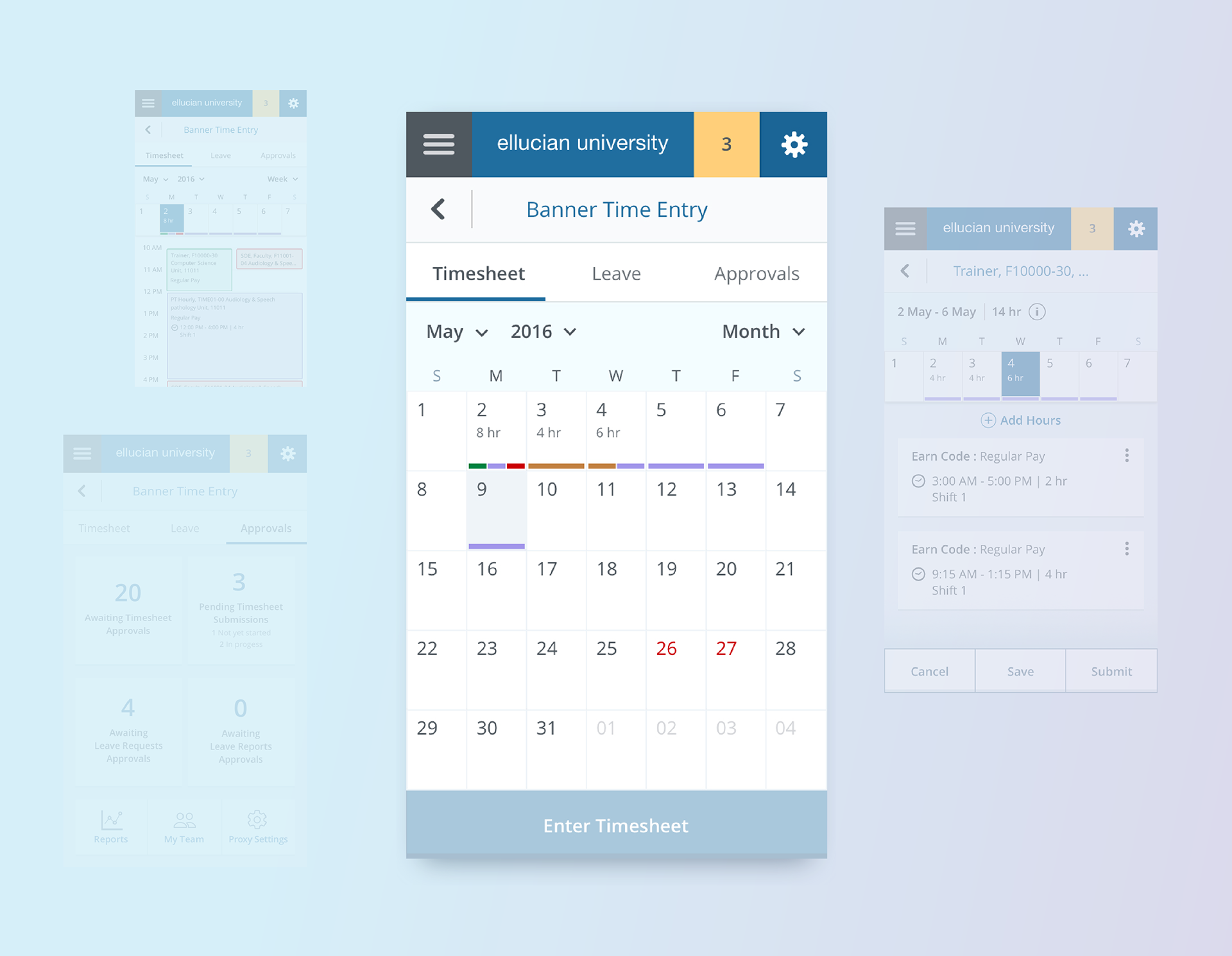 Banner Time Entry case study screen 5