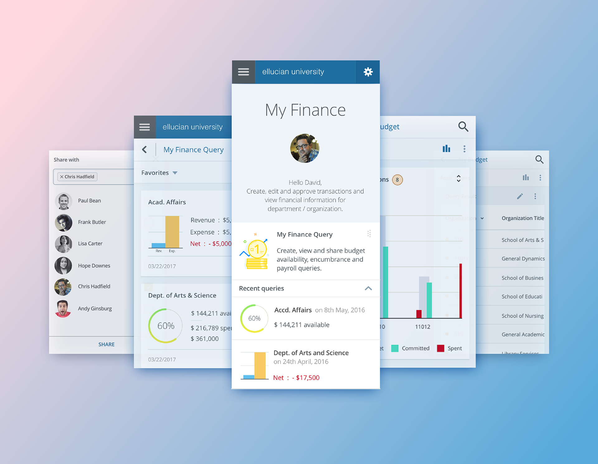 My Finance Query case study screen 7