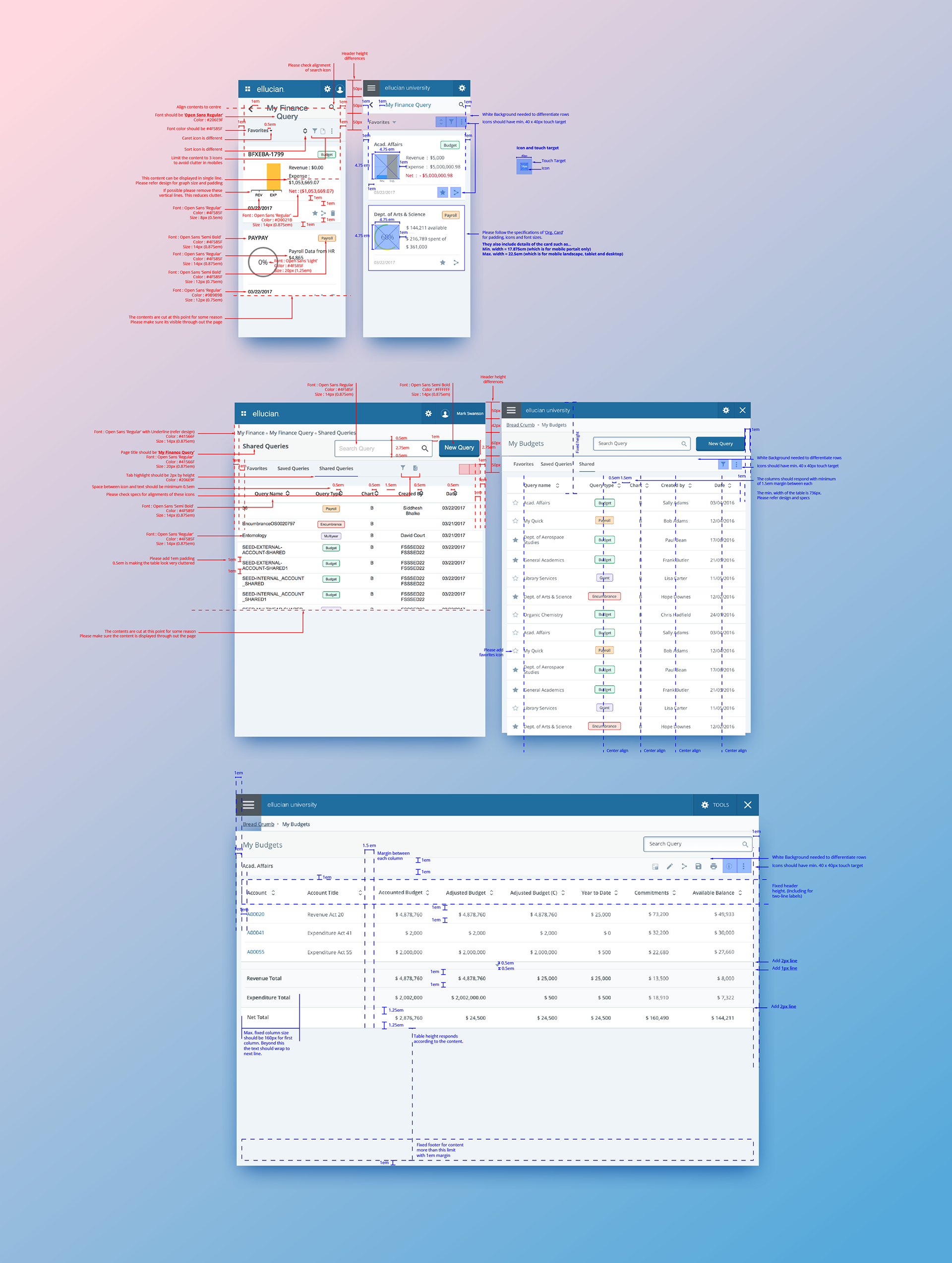 My Finance Query case study screen 8